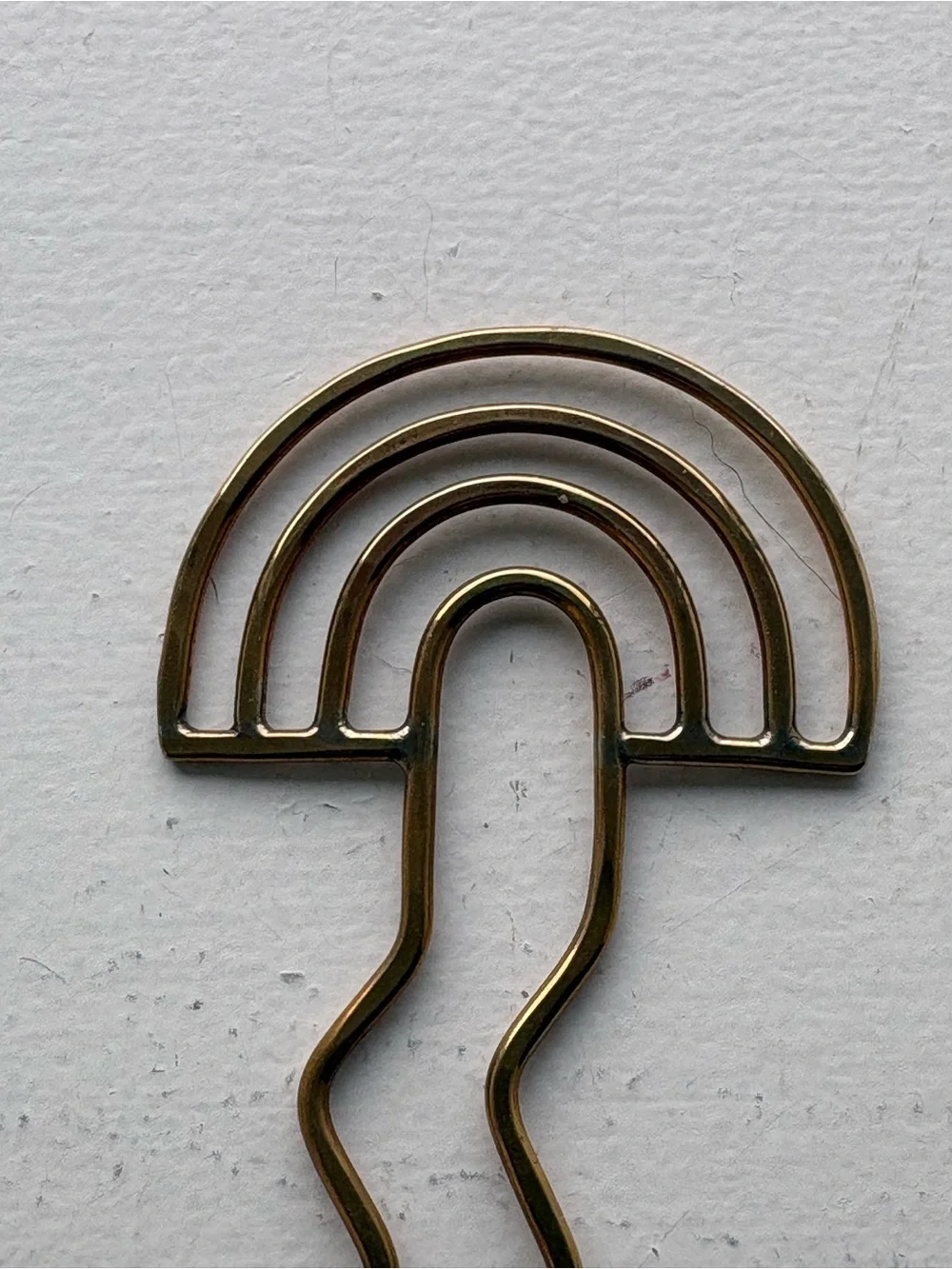 Solid brass Arcos hairpin by Tiro Tiro